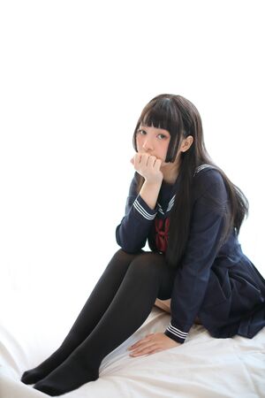 Japanisches Schulmädchen Und Ihr Freund Japanisches Schulmädchen Und Ihr Freund